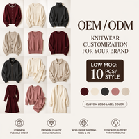 Damen Winter Klassischer Rundhals-Strickcardigan mit Knöpfen 2026 Trend Helan Mountain Ningxia Stoll Geringe Mindestbestellmenge
