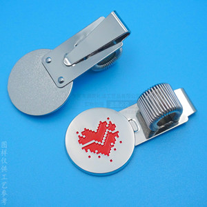 Custom Metal Pen <b>Clip</b> 45mm Zinc Alloy Logo <b>Spring</b> Holder For Journals Notebooks Anti Loss Design Durable Business Gift - Product Image 4