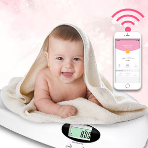 एबीएस प्लास्टिक पैमाने वाईफ़ाई एप्लिकेशन के साथ सतह कनेक्शन बच्चे का वजन माप शिशु पैमाने - Product Image 1