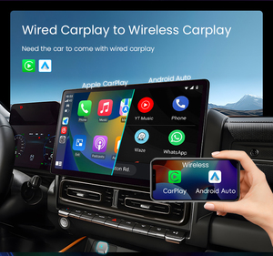 Adaptateur CarPlay sans fil 2 en 1 Connect Mini, Plug & Play, convertit le CarPlay filaire en sans fil, dongle - Product Image 4
