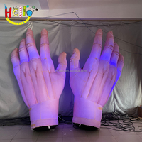 Main gonflable personnalisée doigt gonflable géant pour la décoration d'Halloween