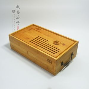 Bamboo Wine Gift Box Rectangle ZC 01 Eco Friendly Storage For Tea Packaging - Product Image 4