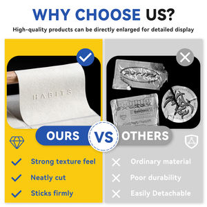 Étiquettes en papier gaufré de style <span class=keywords><strong>timbre</strong></span>-<span class=keywords><strong>poste</strong></span> de qualité supérieure - Autocollants de scellage personnalisés pour le branding de parfums et de tasses à café - Product Image 2