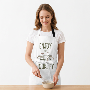 Tablier de cuisine en coton personnalisé avec l'inscription « Aucun endroit ne fait mieux que la cuisine à la maison » pour les chefs à domicile et les tabliers de cuisine professionnels pour restaurants - Product Image 4