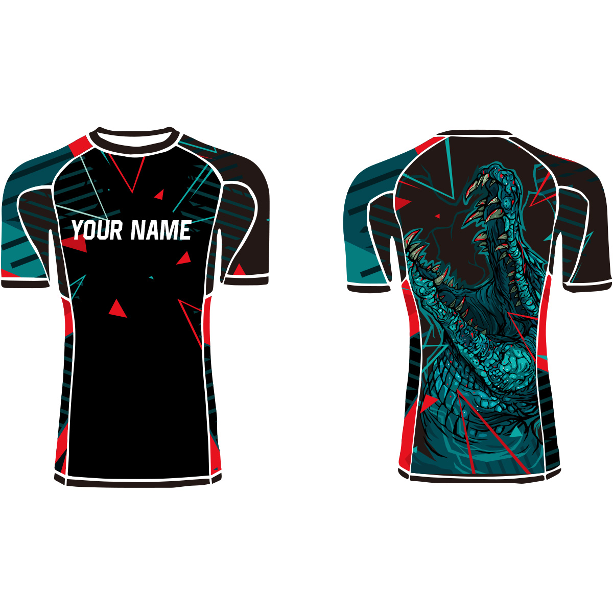 Toptan kısa kollu sıkıştırma spor spor forma özel yüceltilmiş BJJ Rashguard gömlek Mens MMA kıyafetleri