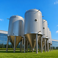 Équipement de brasserie artisanale Tonsen 5000L-10000L SUS304, 2/3/4 cuves, automatisation PLC pour la production de bière commerciale