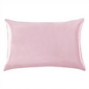 Taie d'oreiller et housse de coussin en satin uni couleur unie en soie glacée 20x26 pouces - Product Image 1