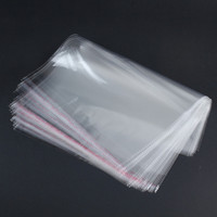 Échantillon gratuit Sac en plastique transparent de haute qualité Auto-adhésif Scellé OPP Accessoires Emballage de vêtements Sac OPP