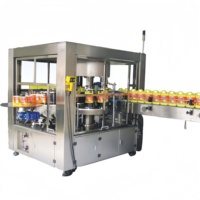 Machine d'étiquetage automatique à colle thermofusible linéaire OPP pour bouteilles d'eau minérale vides de 5L et 6L et bouteilles carrées en plastique