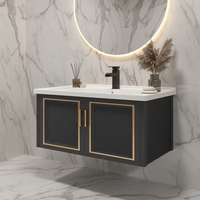 Grande table de maquillage d'angle avec miroir LED et éclairage linéaire inclus, écologique