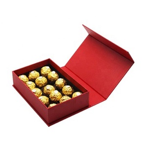Logo personnalisé impression <span class=keywords><strong>rocher</strong></span> <span class=keywords><strong>chocolat</strong></span> <span class=keywords><strong>boîte</strong></span> cadeau emballage avec fermeture magnétique - Product Image 1