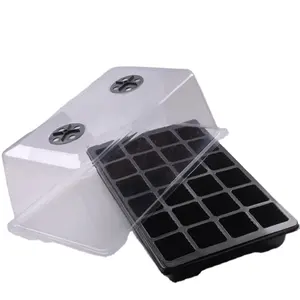 24-Hole Breathable Seedling Box for Plant Cutting Flower Pots & Planters