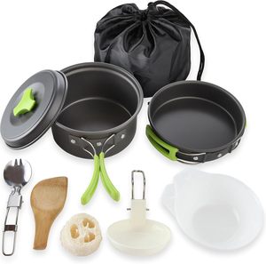 Réchaud de camping/réchaud <span class=keywords><strong>portable</strong></span> compatible - Accessoires d'équipement de cuisine de camping, pot - Product Image 2