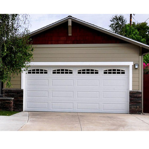 Puerta de garaje de vidrio seccional moderna de aluminio GD01B 16X8 <span class=keywords><strong>precios</strong></span> - Product Image 1