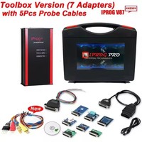 Programmateur de clés ECU complet IPROG Pro V89 avec 7 adaptateurs, compatible IPROG+ Eeprom IMMO/3 en 1, Carprog Digiprog3, 5 sondes, modèle 1, Guangdong Chine