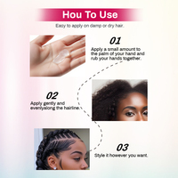 Gel Coiffant Personnalisé à Base d'Eau, Fixation Extra Forte Longue Durée, Anti-Frisottis, Sans Résidus, pour Tresses, Twists et Locs