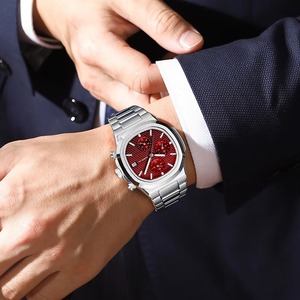 Reloj de Pulsera de Cuarzo para Hombre, Diseño Clásico, Cronógrafo, Correa de Acero Inoxidable, con Fecha, Envío Directo - Product Image 6