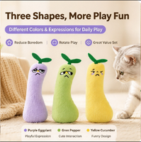 Mainan Kucing Boneka Catnip Baru, Mainan Kunyah Interaktif untuk Mengatasi Kebosanan, Cocok untuk Anak Kucing dan Kucing Dalam Ruangan
