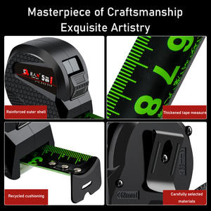 Cinta Métrica Industrial Fluorescente Verde de 5 Metros, Resistente al Desgaste, Cinta Métrica Enrollable de 10 Metros, <span class=keywords><strong>Regla</strong></span> de Caja Reforzada Anticaídas - Product Image 4