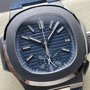 Reloj de Pulsera Automático para Hombre PP5980, Diseño Mecánico Elegante, Personalidad Única, Correa de Mezclilla, Cronógrafo - Product Image 2