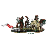 Funbuild MOC-19522 Ensemble de jeu Dagobah Star Empire Strikes Back Hut Wars Sunken X-Wing Briques de construction Jouet
