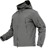Chaqueta Impermeable de Tela Resistente, Chaquetas Personalizadas Resistentes al Viento, Chaqueta Casual para Exteriores de 3 Capas con Cinta de Sellado en las Costuras
