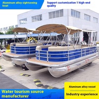 Yacht de catamaran en aluminium de luxe Bateau de tourisme scénique pour le divertissement Maison Bateau Yacht Bateau ponton