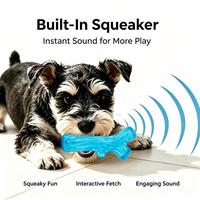 Jouet à mâcher pour chien en forme de branche d'arbre en TPR, transparent, résistant aux morsures, bâton de nettoyage des dents, jouet durable pour animaux domestiques