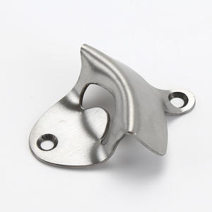 Stainless Steel Wall Mounted <b>Bottle</b> <b>Opener</b> 8x6.5cm Flat Design For Home <b>Bar</b> Use With Logo Printing Option - Product Image 4