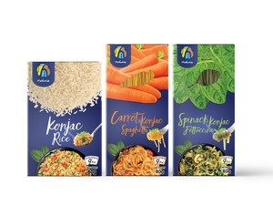 Sharataki kongnyaku — nouilles séchées au gingembre, saveur de spinière et de carotte en option - Product Image 3