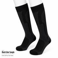 Chaussettes de compression hautes pour la course à pied, le cyclisme et le fitness avec motif personnalisé