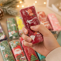Jouet Squishy Long en Forme de Beurre à Remontée Lente pour Noël, Cadeau Anti-Stress, Fidget Toy, Remplissage de Chaussette, Cadeau pour Invités de Fête de Noël, Enfants