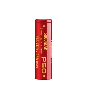 Vapcell Pin Lithium Ion INR21700 P50 5000Mah 15A/25A Cho Xe Đạp Điện Xe Tay Ga