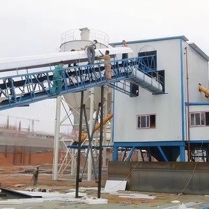 โรงงานผสมคอนกรีต HZS180 พร้อมไซโลเก็บผงและระบบผสมอัตโนมัติสำหรับการผลิตวัสดุก่อสร้าง - Product Image 3