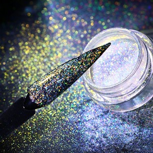 Poudre de Pigment Couleur Caméléon Nacré Qualité Cosmétique, Flocons de Mica à Effet Changeant de Couleur (30-120µm 40-200µm) pour Maquillage - Product Image 1