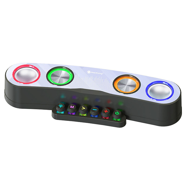 Desktop Colorful Video Games Support Wireless Connection Computer Speakers With Colored Lights Mini Speaker Box