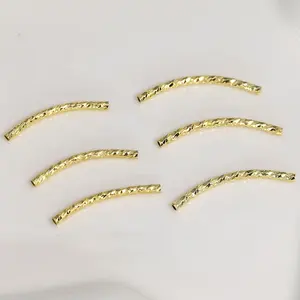 18k tube bead jewelry making decorative copper pipe snake bracelet separators for DIY jewelry making