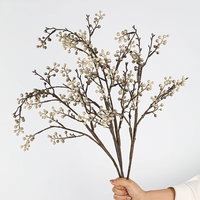 Petit bouquet de fruits fait à la main décor de salle de mariage lustre de branche de saule artificiel simulé avec des fleurs pour la décoration intérieure