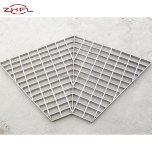 Grille en acier polyvalente 32x3 pour piétons, panneau d'escalier de drainage en acier au carbone pour gouttière à pression verrouillée, sol polyvalent - Product Image 5