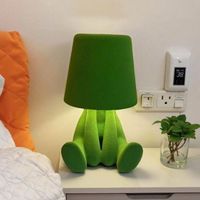 Luz nocturna inalámbrica de peluche para habitación, luz nocturna para mesita de noche, carga USB, luz táctil de tres colores, lámpara de mesa de noche