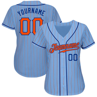 Jersey Baseball Bordir Premium Logo Lengkap Kancing Depan Seragam Baseball untuk Dukungan Tim, Pakaian Sorak-Sorai Hari Pertandingan di Stadion