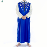 Vêtements Islamiques Robe de Prière Musulmane Boubou Djellaba Qamis IKF Abaya Thobe pour Hommes Musulmans