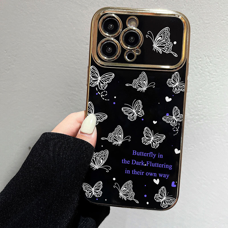 Black+White+Purple Butterfly