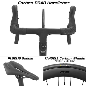 Vélo de route en fibre de carbone avec freins à disque BXT, 24 vitesses, cadre à câblage interne, compatible avec 105 DI2 R7170/Ultegra R8170/Dura Ace R9270 - Product Image 6