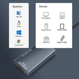 USB-C Dual-Slot-Kartenleser für SD 4.0 und <span class=keywords><strong>microSD</strong></span> UHS-II Hochgeschwindigkeits-<span class=keywords><strong>OTG</strong></span>-Adapter für Laptop Handy Kamera Speicherkartenleser - Product Image 5