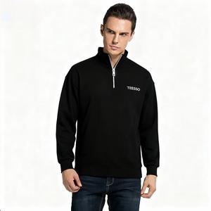 品牌品质大件商品全面检测休闲美式厚重黑色长袖字母防皱男士宽松衬衫 - Product Image 5