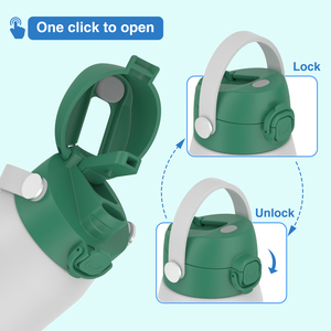 450ml Custom Powder Coated Eco-friendly Vacuum <b>Thermo</b> Solid Color Double Wall Portable Hoop Ready Stock Stainless Steel Tumbler - Product Image 5