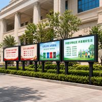 Pantalla LED 4K Inteligente para Publicidad Exterior, Resistente al Agua IP65, CMS con IA, Control Remoto WiFi 4G, Pantalla Digital de Doble Cara