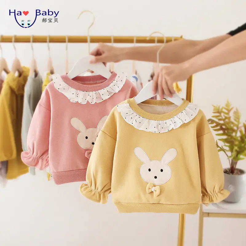 Hao-ropa de bebé para niñas, suéter de diseño, Tops, suéter de terciopelo, vestido, Otoño e Invierno