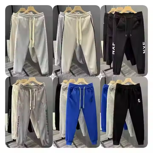 <span class=keywords><strong>Pantalon</strong></span> décontracté pour homme, taille mi-haute, devant plat, fermeture à cordon, doublure en polaire, 100% coton, séchage rapide, respirant, écologique - Product Image 3